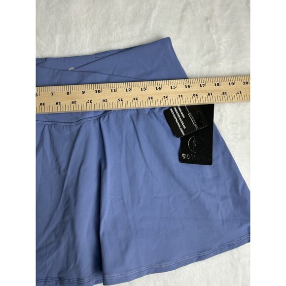 NWT 90 Degree Reflex Tennis Skirt  Blue Patterns Ruffle Back Skort Sz XL New - Picture 5 of 10